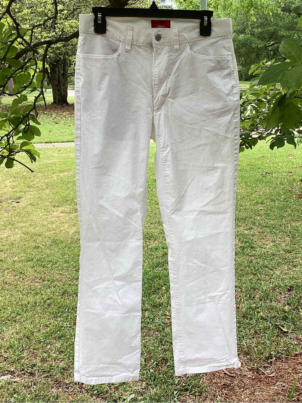 Alfani White Slim-Fit Stretch Jeans